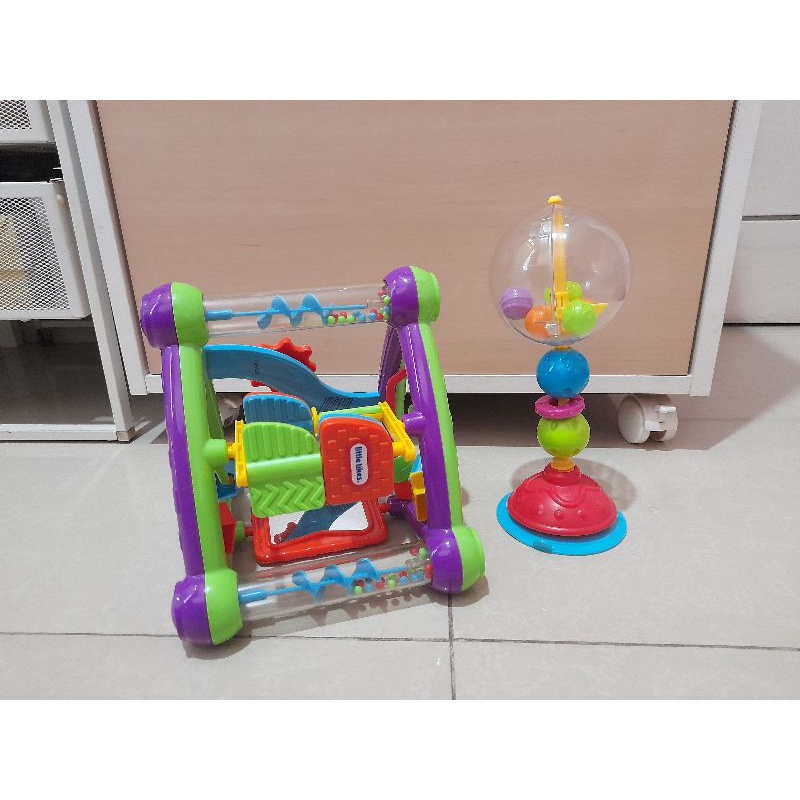 preloved mainan little tikes busy box & oball