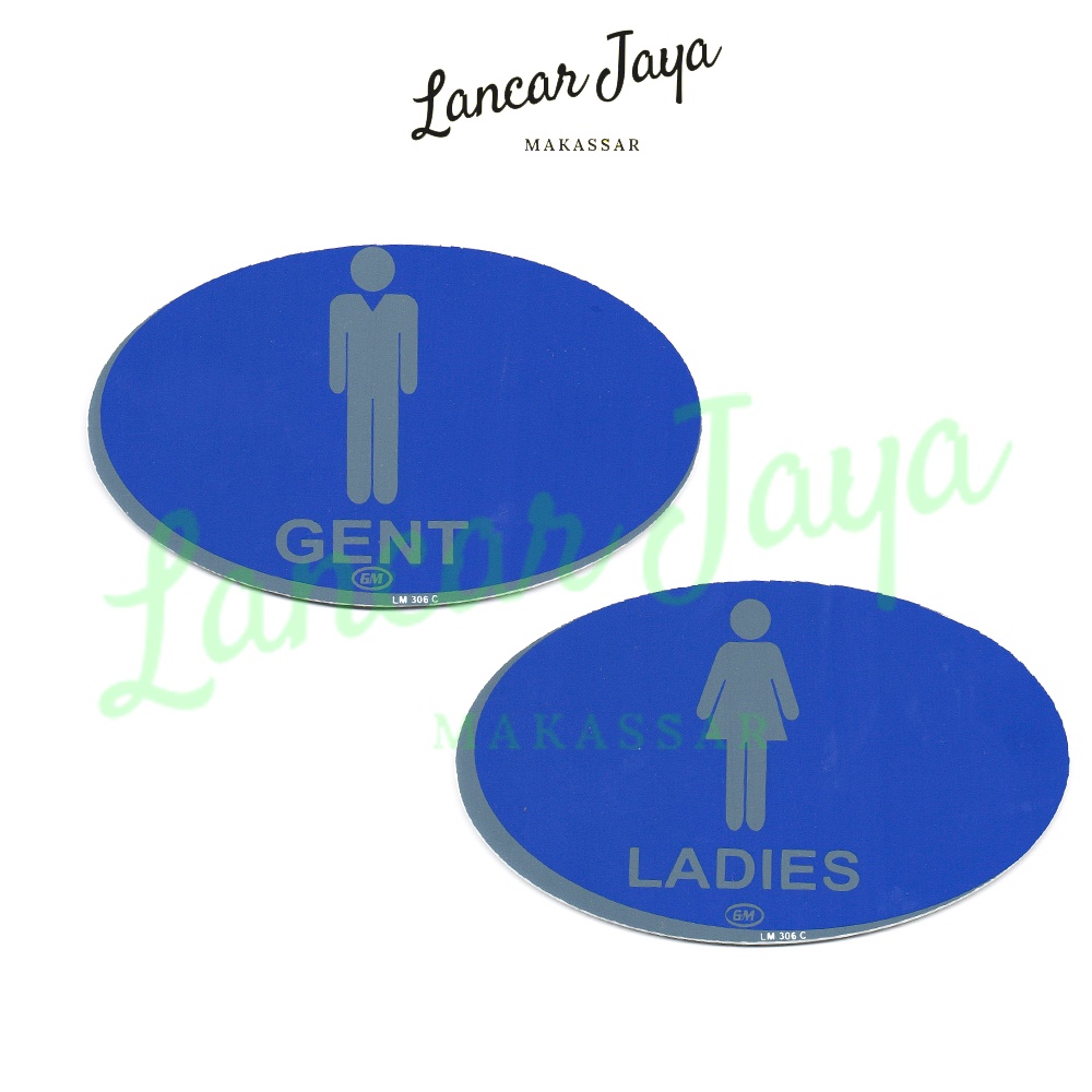 

Sign Board Label Acrylic Toilet Gent / Ladies Oval Medium LM 306 C