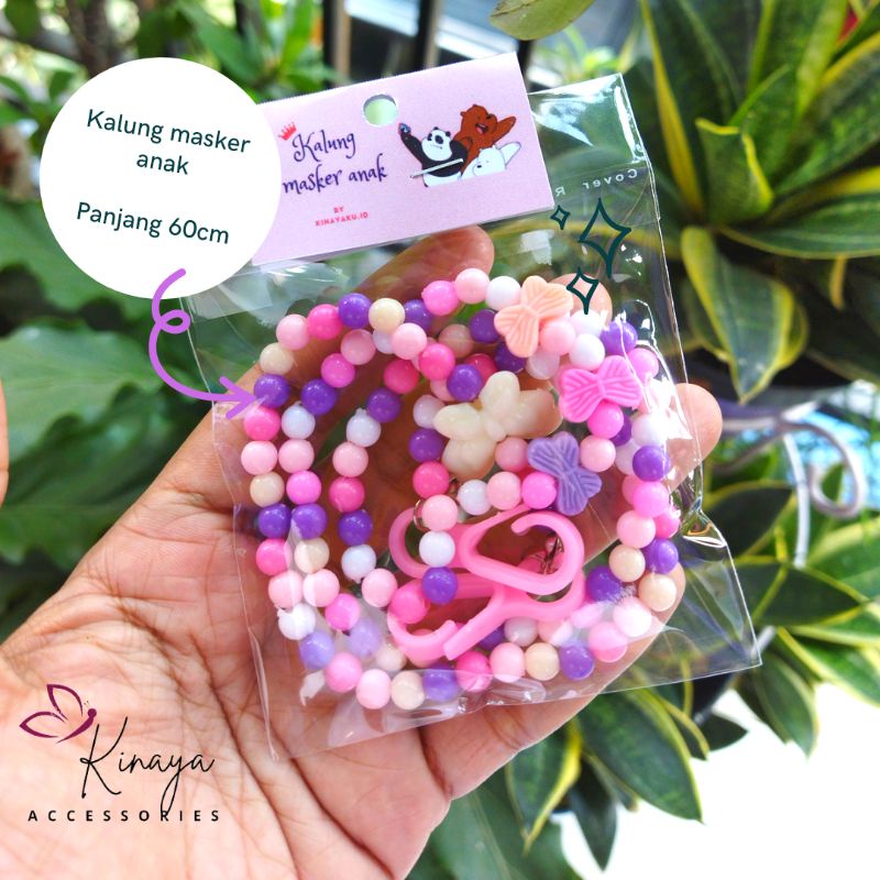 Kalung masker anak lucu