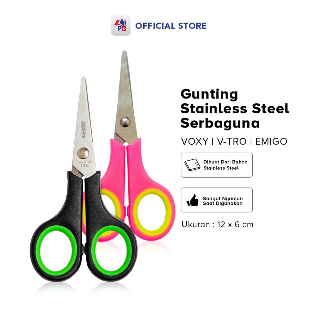 

Gunting Rambut Kuku Kertas Stainless Serba Guna Ukuran Kecil Full Color / PB EDUKASI ANAK - PBNB