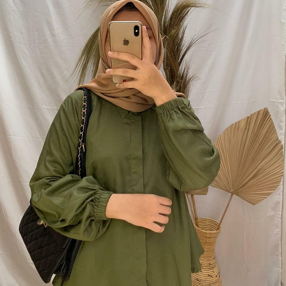 Kemeja Wanita / Amara Shirt Baju Formal Wanit Bahan Rayon Adem All Size Fit To L