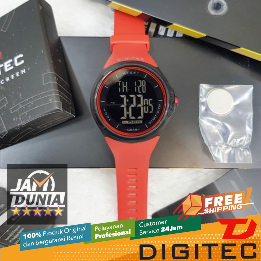 JAM TANGAN DIGITEC ORIGINAL - RS DIGITEC DS-8086T RD DS8086 JAM DIGITEC 8086 JAM TANGAN PRIA TR