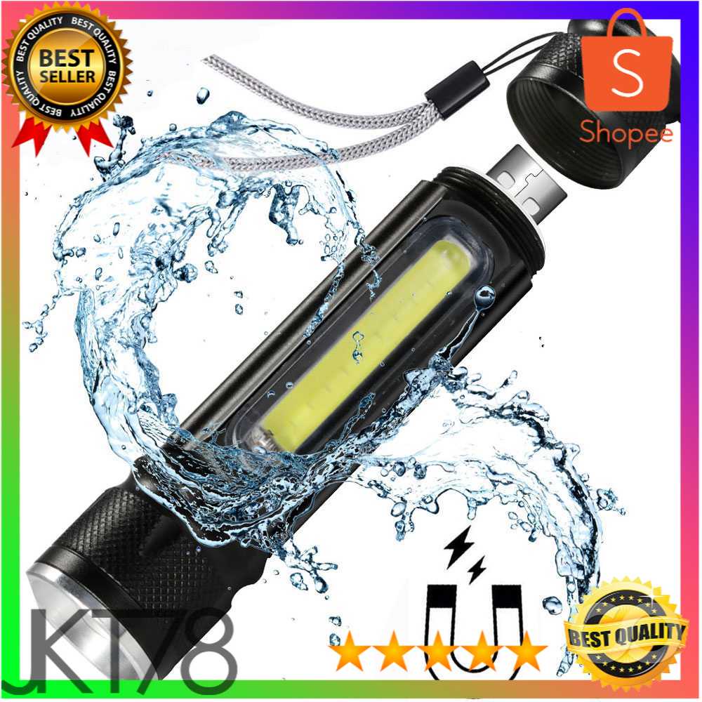 TaffLED Senter LED Lantera USB T6 + COB 2300 Lumens - WY8106