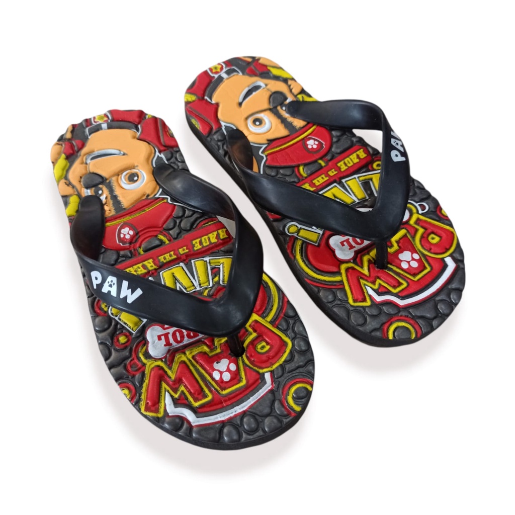 SANDAL JEPIT KARAKTER ANAK PAW PATROL | SENDAL JAPIT ANAK KERAKTER POW PETROL SUPER HERO SIZE 26/35