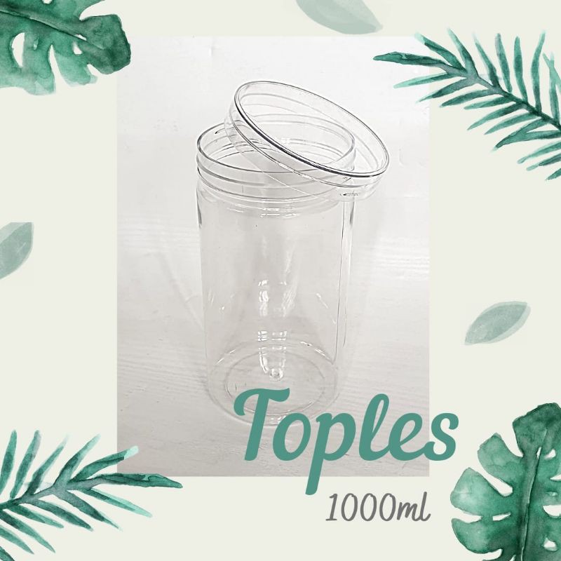 TOPLES BENING PLASTIK TABUNG TOPLES 1 LITER TOPLES KUE KERING PLASTIK TOPLES NASTAR TOPLES BENING