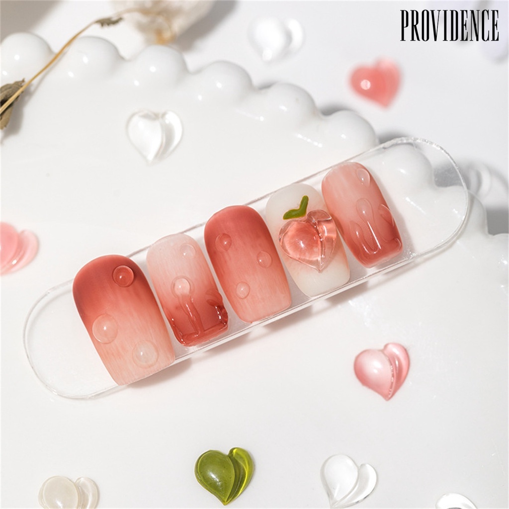 Providence 25Pcs / Set Ornamen Hati 3D Multifungsi Bahan Resin Untuk Aksesoris Nail Art DIY Charms