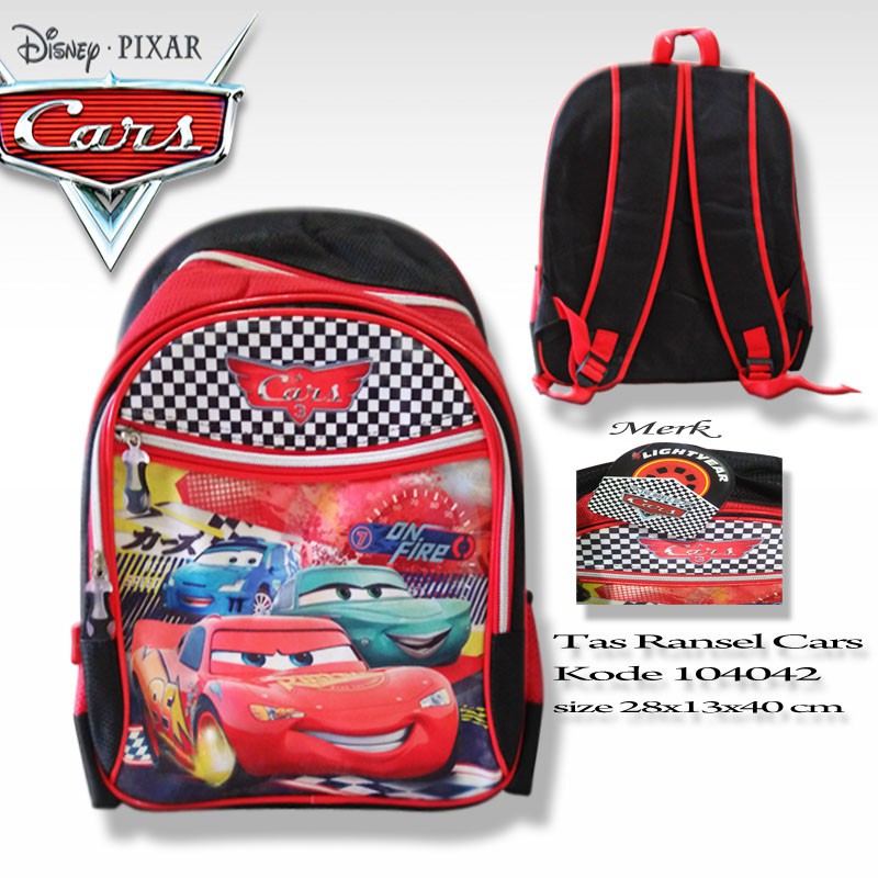 TAS SEKOLAH ANAK TK SD DISNEY CARS KEREN|TAS RANSEL ANAK IMPORT