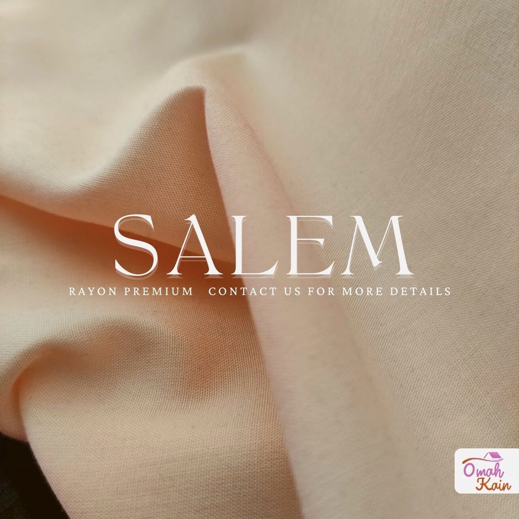 KAIN RAYON POLOS PREMIUM (TIDAK BERBULU, TIDAK NERAWANG,JATUH,ADEM DAN MEWAH)#omah kain-Salem