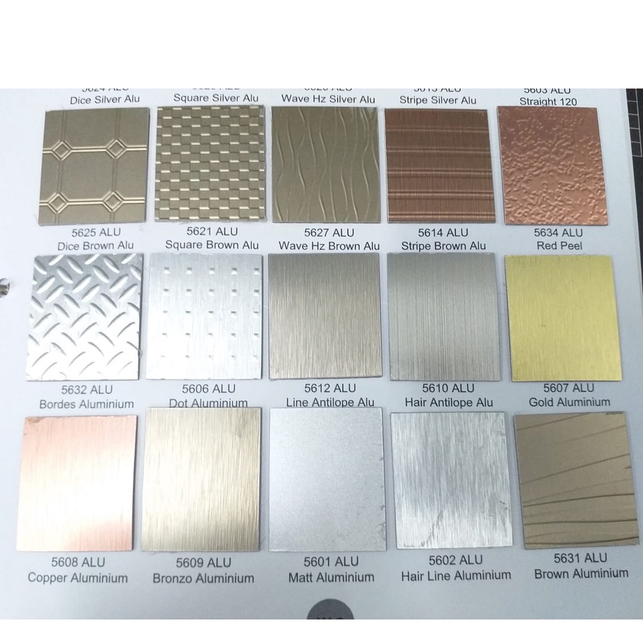 HPL Alumunium  Mebel Mirror Furniture  Special Winston Glossy Texture Premium Quality - 5602