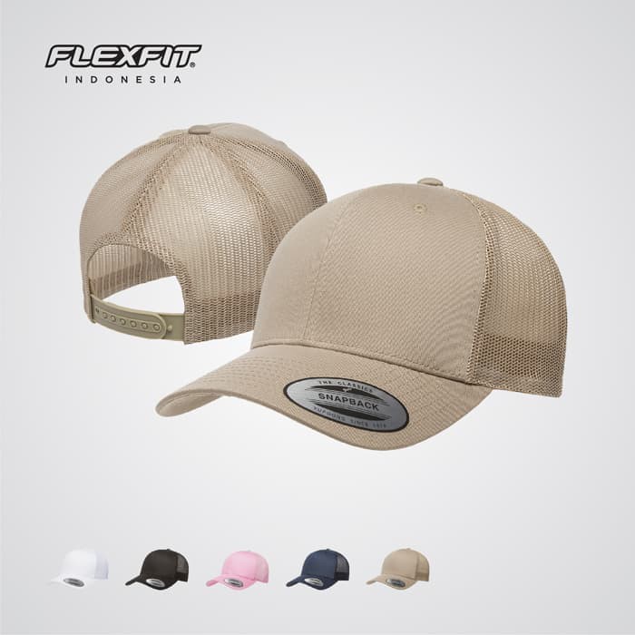 Topi Flexfit Yupoong 6606 Retro Trucker