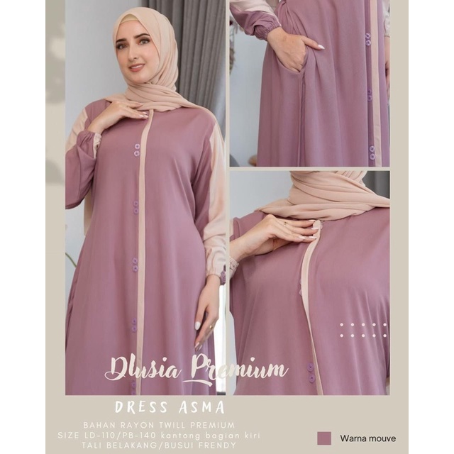 Daster Arab Dlusia ASMA Maxi Dress Premium TWILL