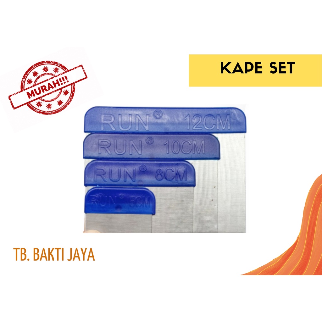 KAPE SET / SCRAPPER SET / ALAT DEMPUL / KAPE SET DEMPUL / KAPE SET RUN TOKIO