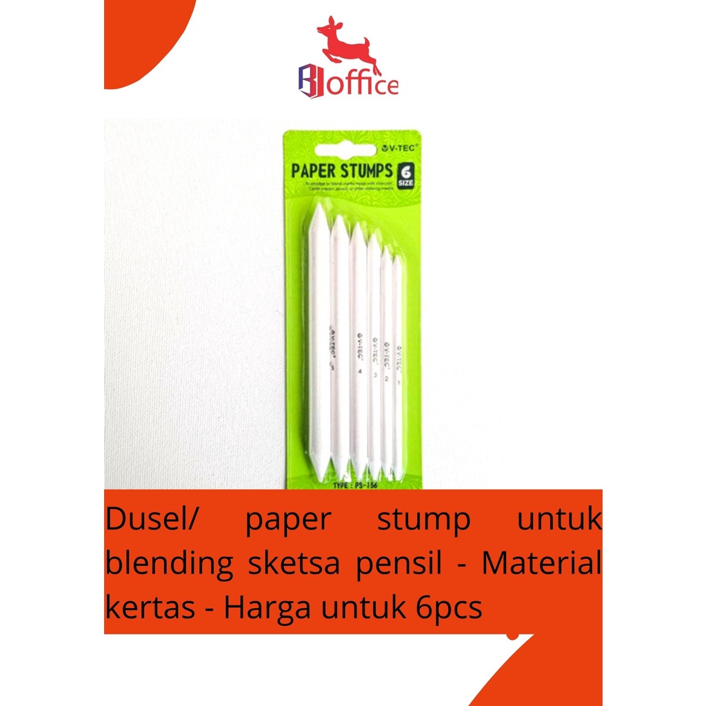

Paper stump / Blending Stump dusel sketsa pensil 6 PCS