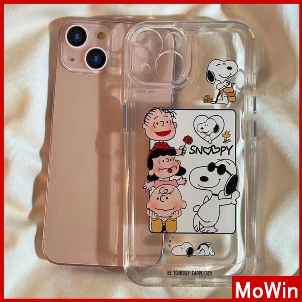 iPhone Case Silicone Soft Case Clear Case Thickened Shockproof Protection Camera Cartoon Cute Compatible For iPhone 11 iPhone 13 Pro Max iPhone 12 Pro Max iPhone 7 Plus iPhone xr