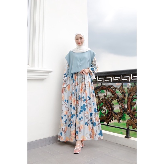 LABIQA COMBI DRESS Vest menyatu (Ld 102 Pjg 135)