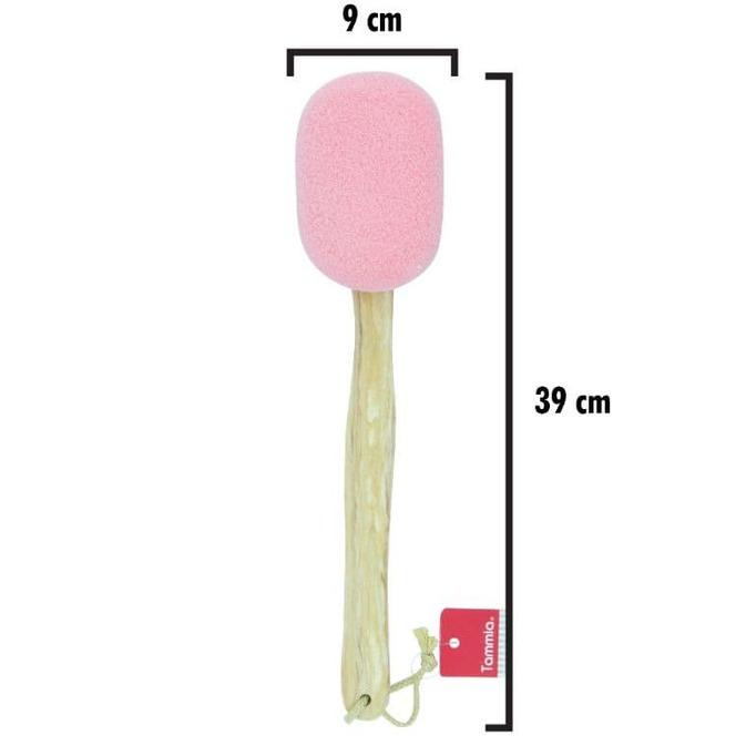 Tammia Bendable back scrub w/ exfoliating oval sponge 6066-4H