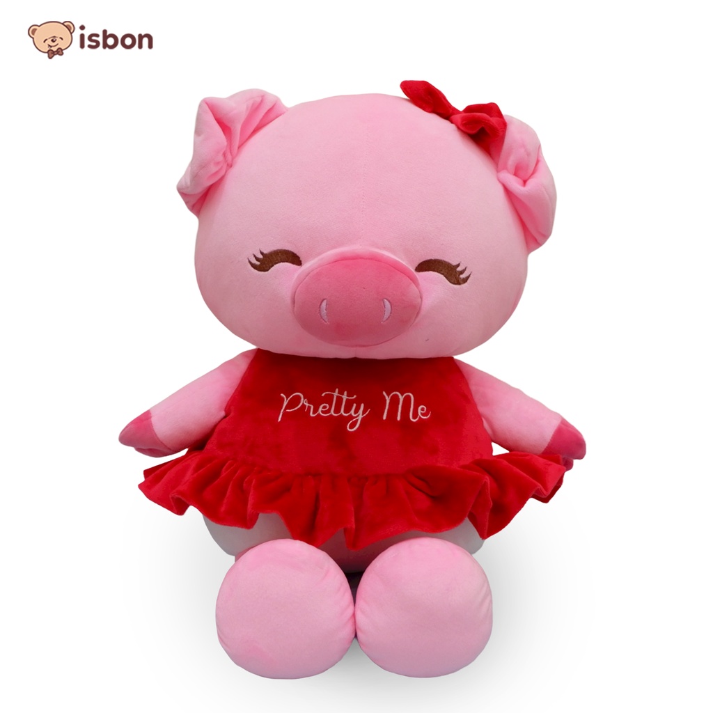 Boneka Babi besar Pig Cewek Cantik Pretty Me Lucu Lembut by Istana Boneka SNI hadiah untuk pacar dan gift b2
