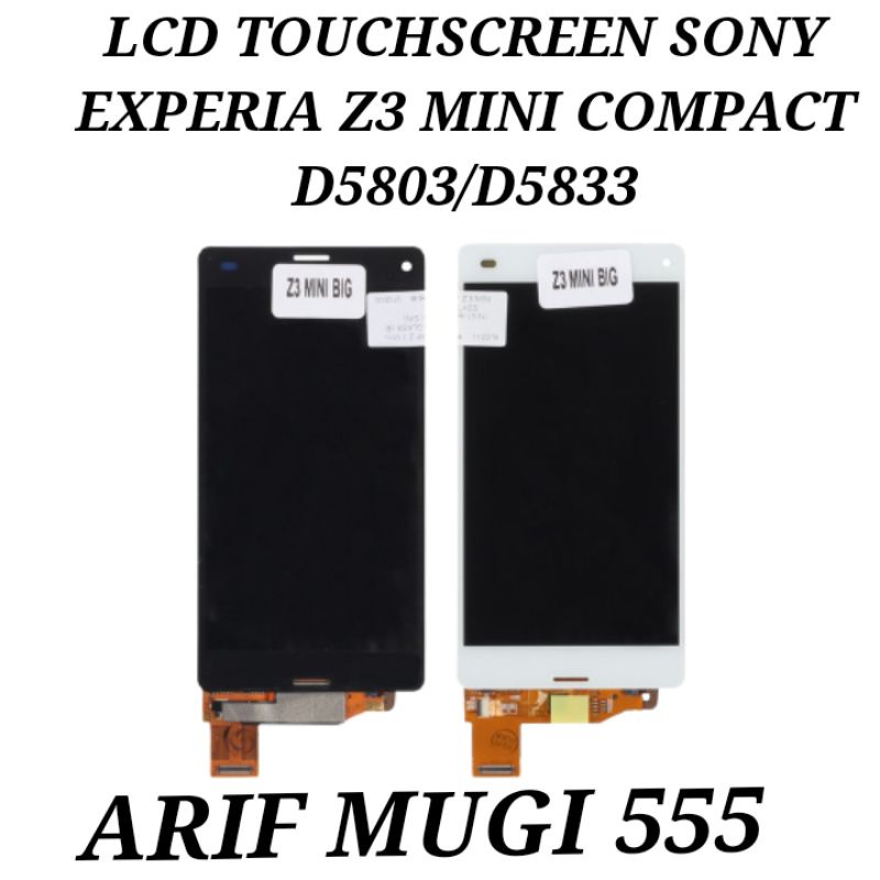 Lcd Touchscreen Sony Experia Z3 Mini Compact D5803/D5833 Fullset Frame Original