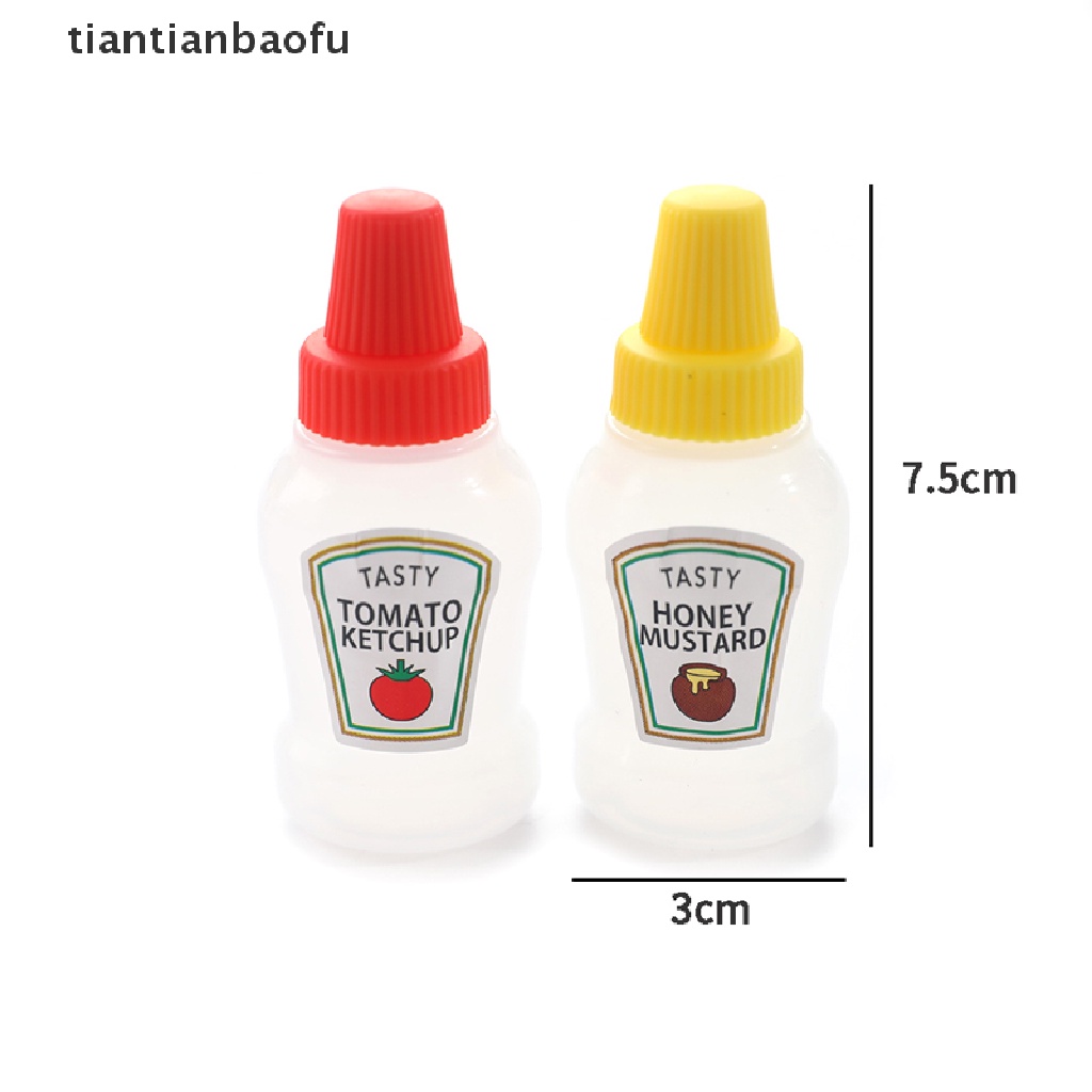 4 Pcs Botol Wadah Saus Tomat Salad Mini Portabel Ukuran 25ML