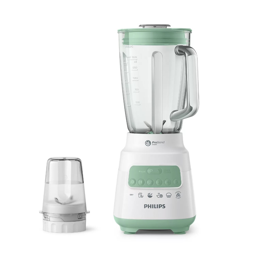 BLENDER PHILIPS HR 2222 2 IN 1 SERBAGUNA BAHAN KACA 1.5 LITER