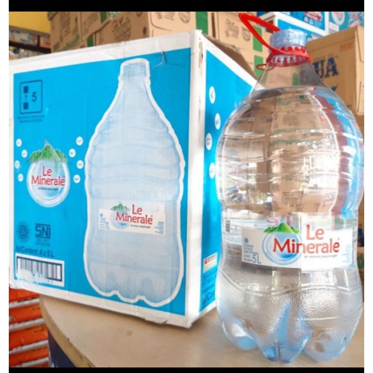 Le Minerale Galon 5 Liter (Air Galon 1 Dus Isi 4)