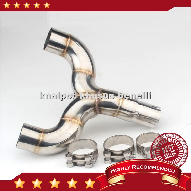 Harga Knalpot Header Benelli  Pipa Y  Mid Pipe Slip On For Benelli Bn600 Open PO