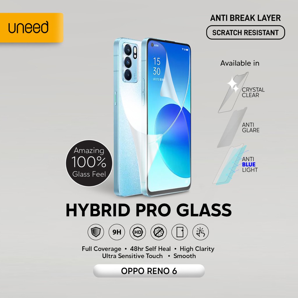 UNEED Hybrid Pro Anti Break Screen Protector OPPO Reno 6