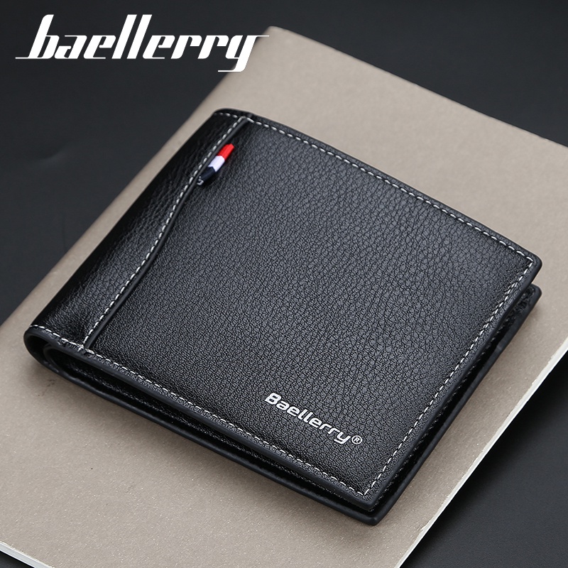 BAELLERRY D9169 Dompet Pria Bahan Kulit PU Leather Premium WATCHKITE BAEOS-4