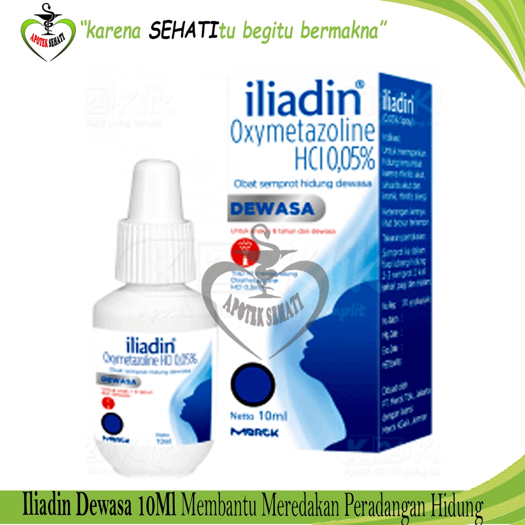 Iliadin Illiadin Nasal Spray Dewasa 10ml Pereda Hidung Tersumbat