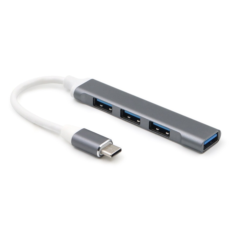 Cre Komputer Laptop Tablet 4port USB C HUB Tipe C Ke 3x USB 2.0+adaptor USB 3.0