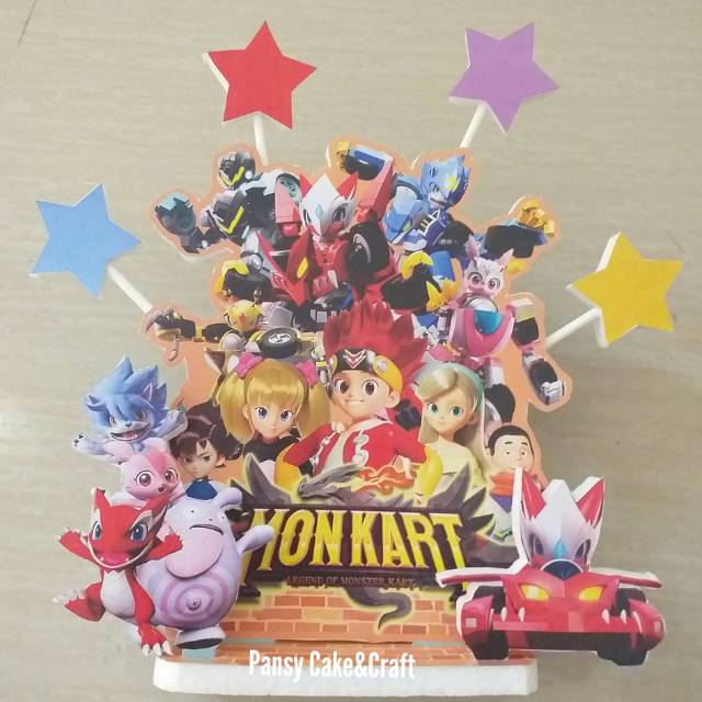 Cake topper Monkart