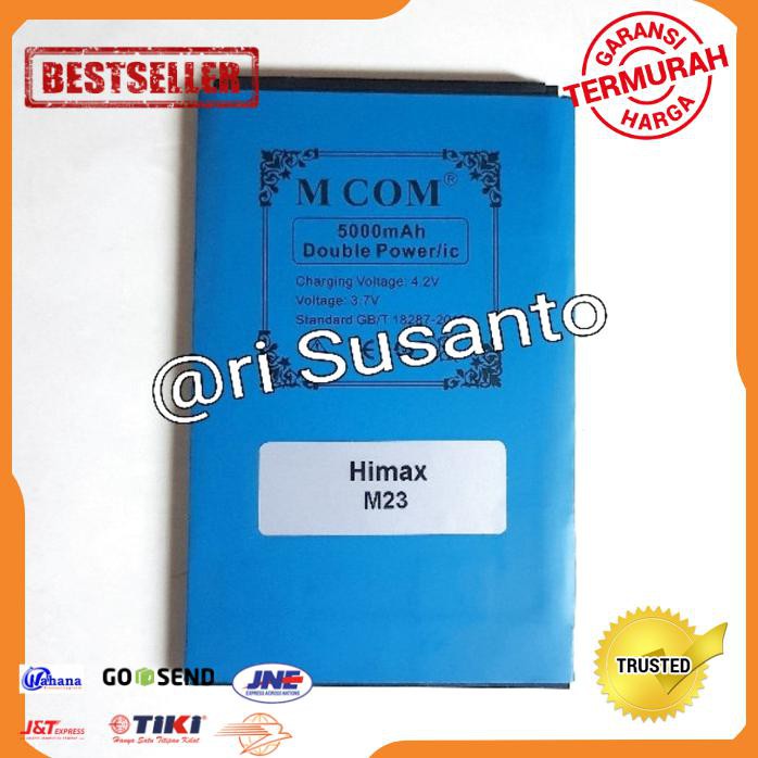 ACC HP BATERAI MCOM HIMAX H1 PLUS M23 DOUBLE POWER 5000MAH