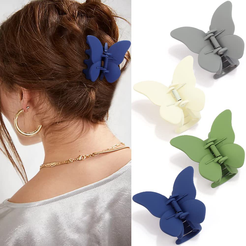 Jepit Rambut Model Butterfly Warna Permen Gaya Korea Untuk Wanita