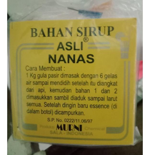 

BIG SALES ㄳ (Grosir) (Gratis Ongkir) Bahan sirup MURNI CHEMICAL ASLI SOLO 100% (Tersedia Ekpedisi Cargo) ⌘