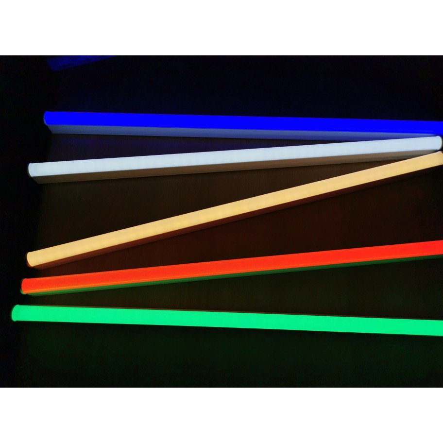 Lampu TL Neon T5 LED 12W 90cm Tube Warna Warni