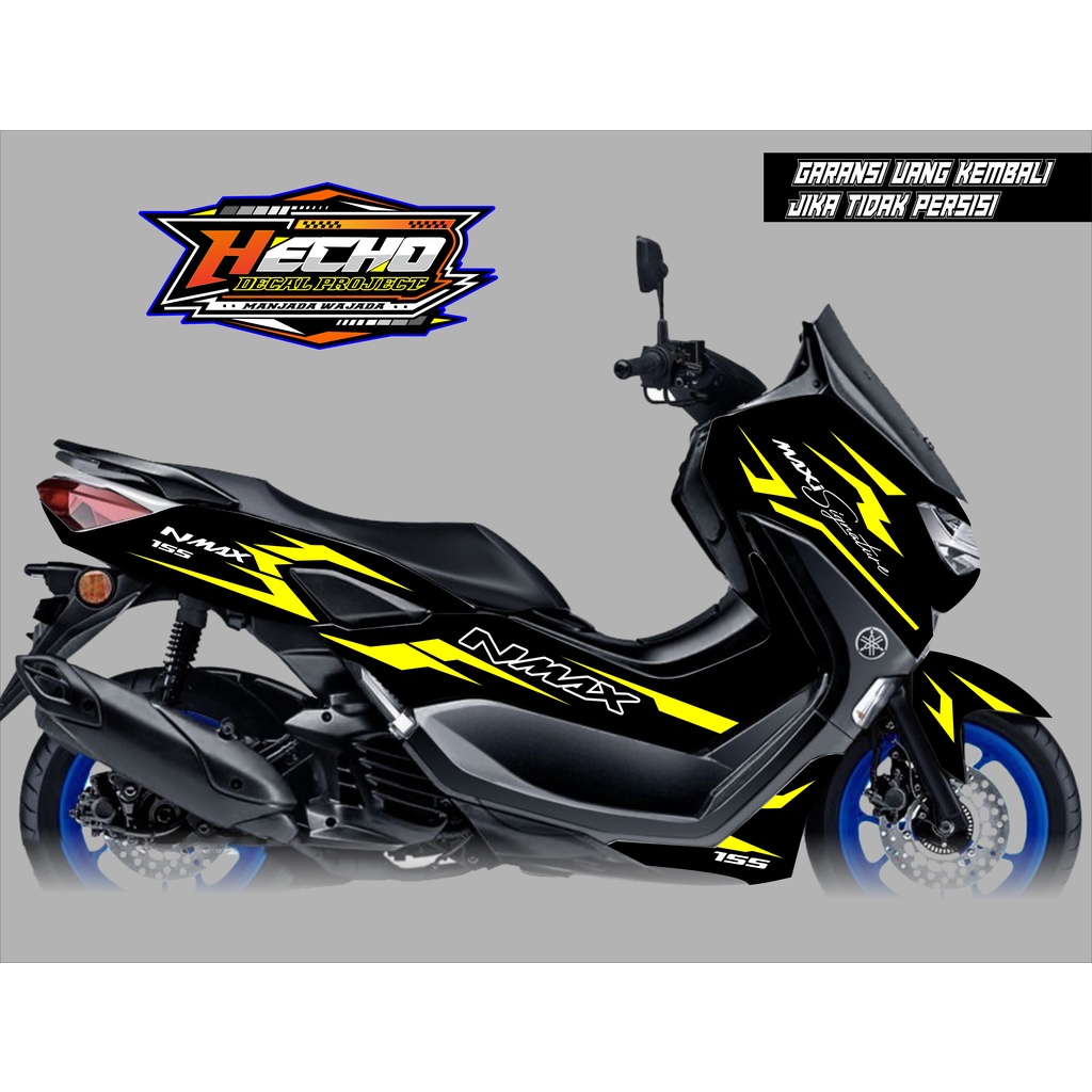 DECAL NEW NMAX STIKER DEKAL NEW OLD NMAX FULL BODY STIKER GRAFIS SIMPLE