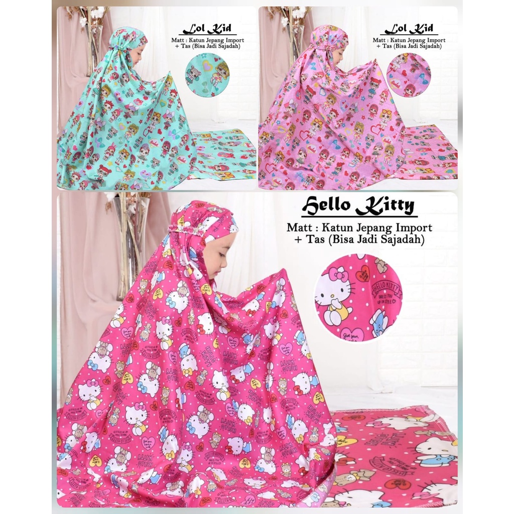 MUKENA ANAK KID KATUN JEPANG MOTIF HM REALPIC