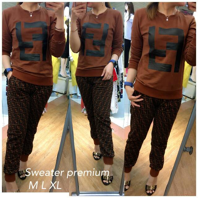 STELAN FENDI BAHAN SWEATER PREMIUM