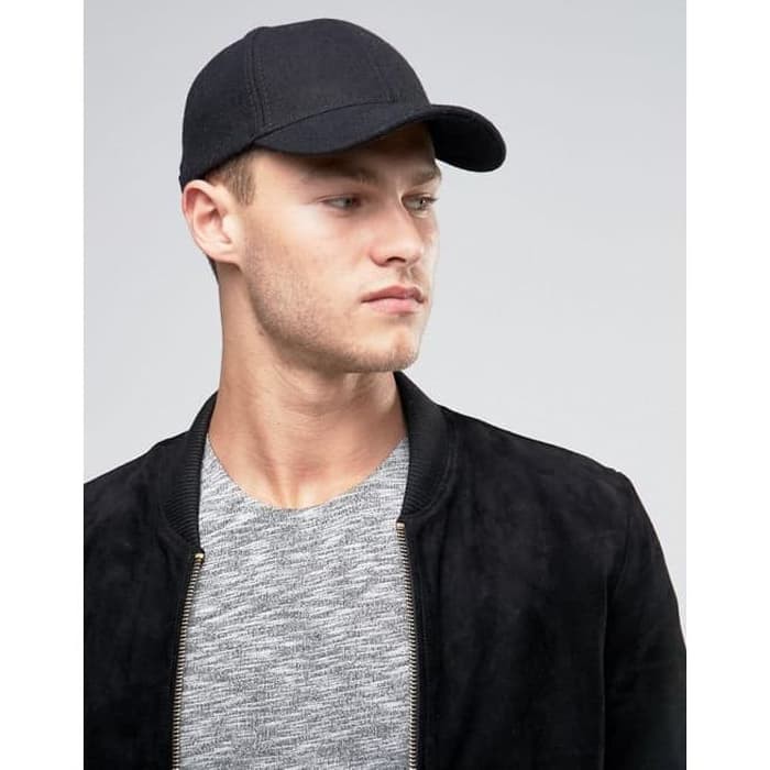 Topi Baseball Cap Dewasa Pria Wanita Polos Hitam Casual Sport Black