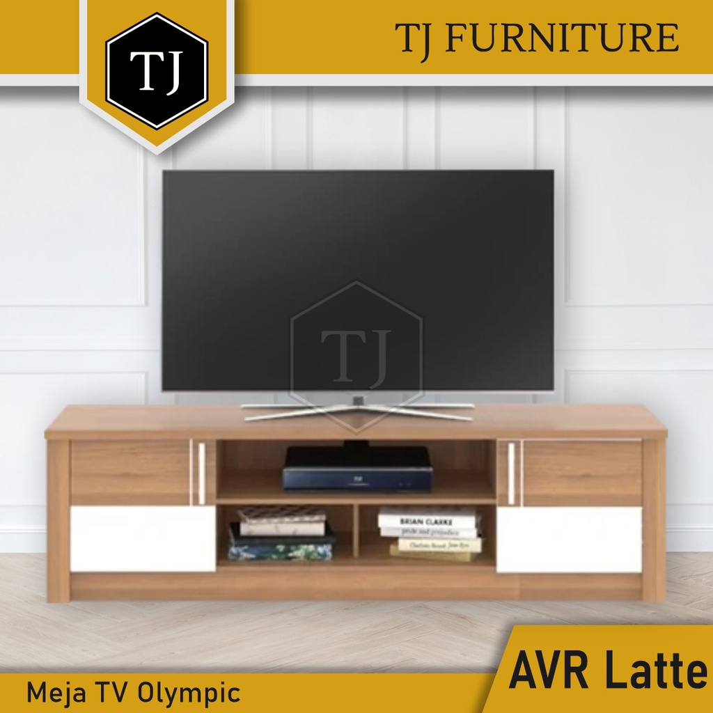 Olympic Meja TV / Rak TV / Buffet TV Kayu Minimalis Serbaguna - AVR Latte
