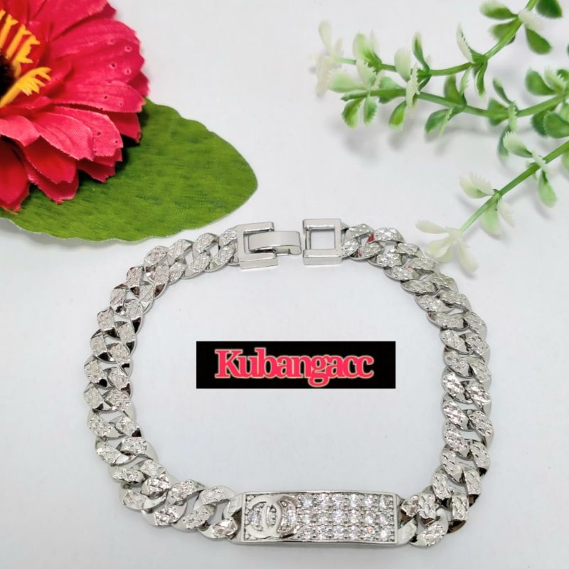 Gelang Rantai Xuping silver Gelang Wanita Gelang rantai plat Gelang Xuping Murah Gelang charm