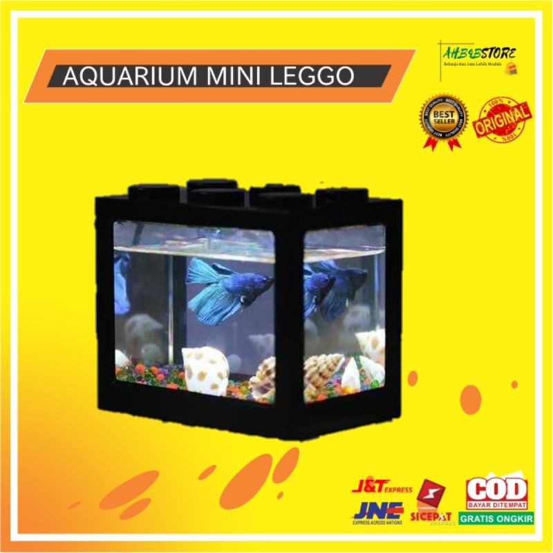 Aquarium Mini Lego Block - Aquarium Ikan Cupang