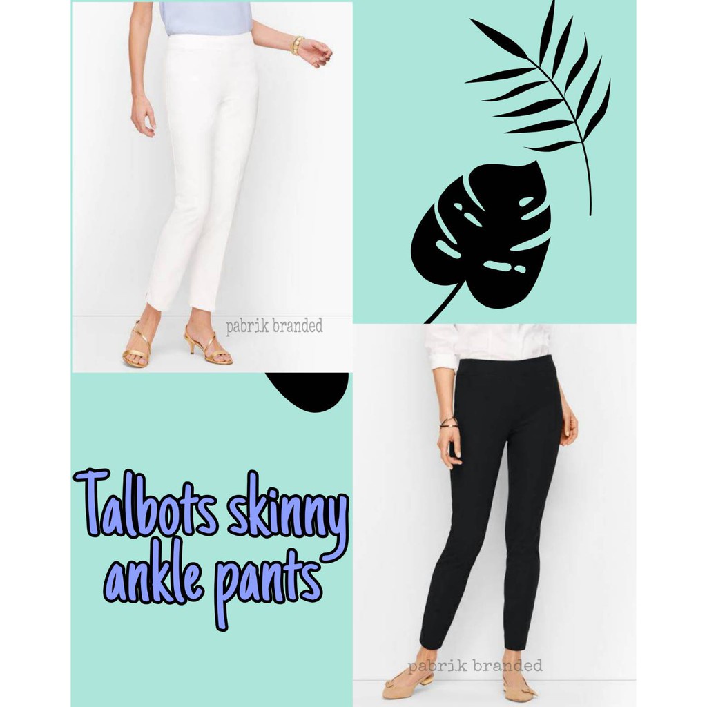 pabrik branded talbots skinny ankle pants full karet celana panjang wanita murah grosir ecer