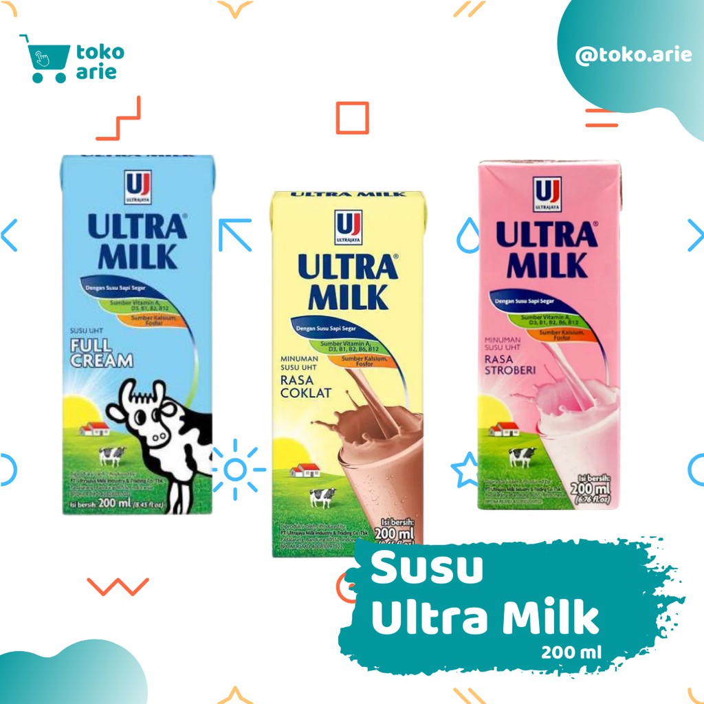 

SUSU ULTRA MILK UKURAN 200ml