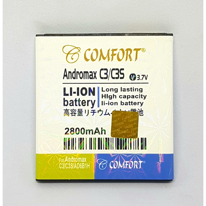 Baterai Max C3 / C3S COMFORT Double Power for Smartfren Andromax C3