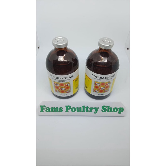COLIBACT inj 50 ML & 100 ml - Obat Antibiotik Hewan