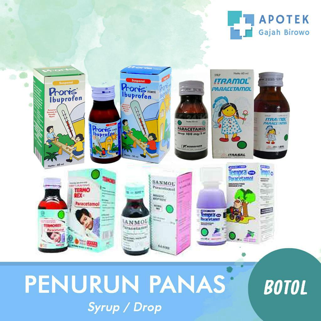 Sirup Penurun Panas Demam Pereda Nyeri Bayi Anak Dewasa - Hufagripp Ibuprofen Itramol Paracetamol Pr
