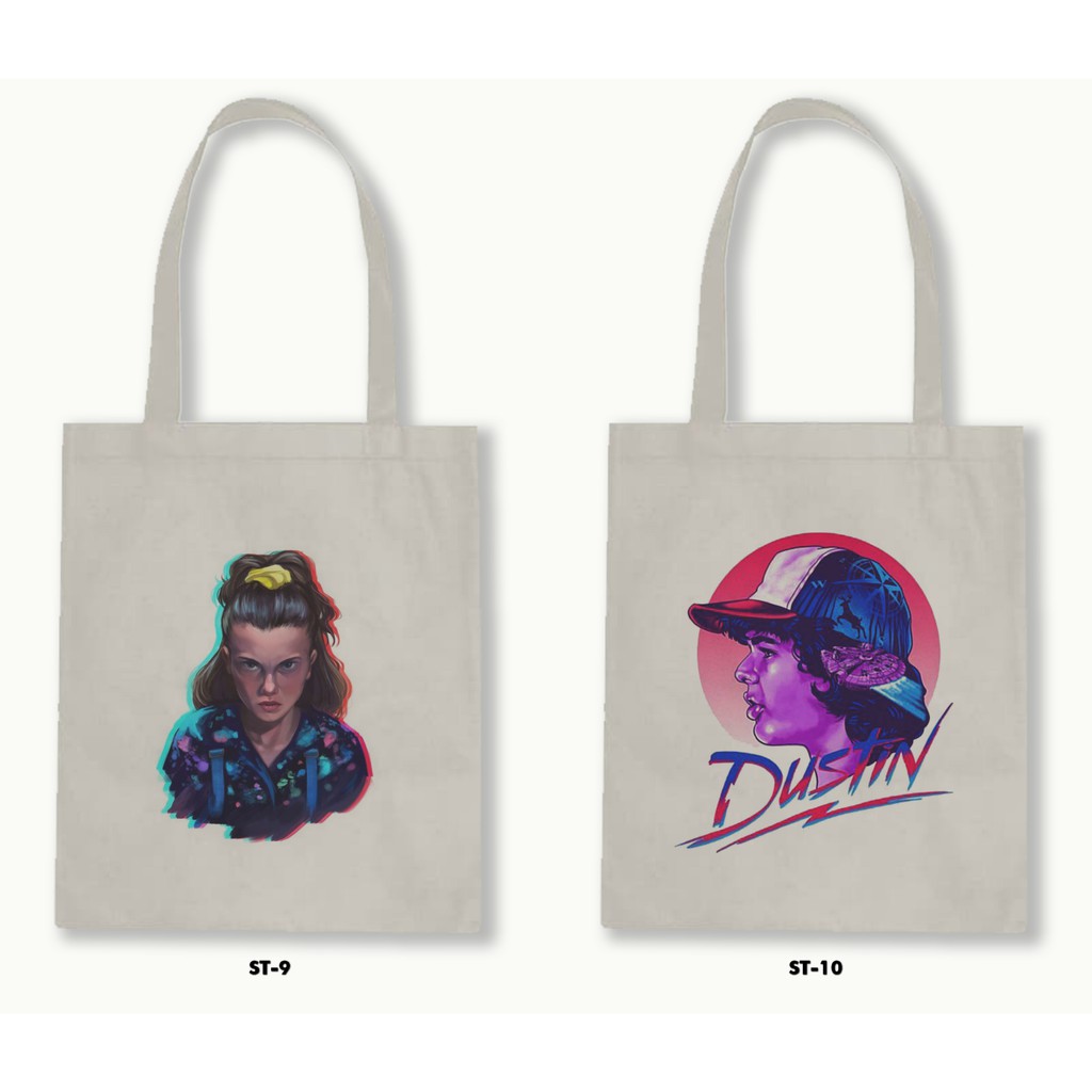 TOTE BAG BLACU - STRANGER THINGS