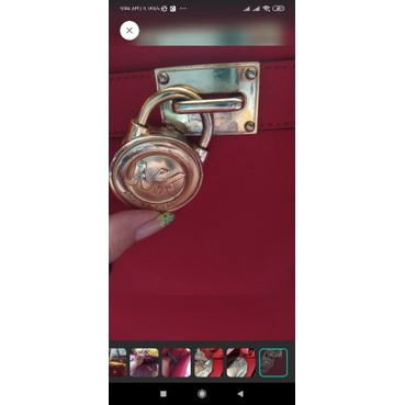 tas mk hamilton merah preloved