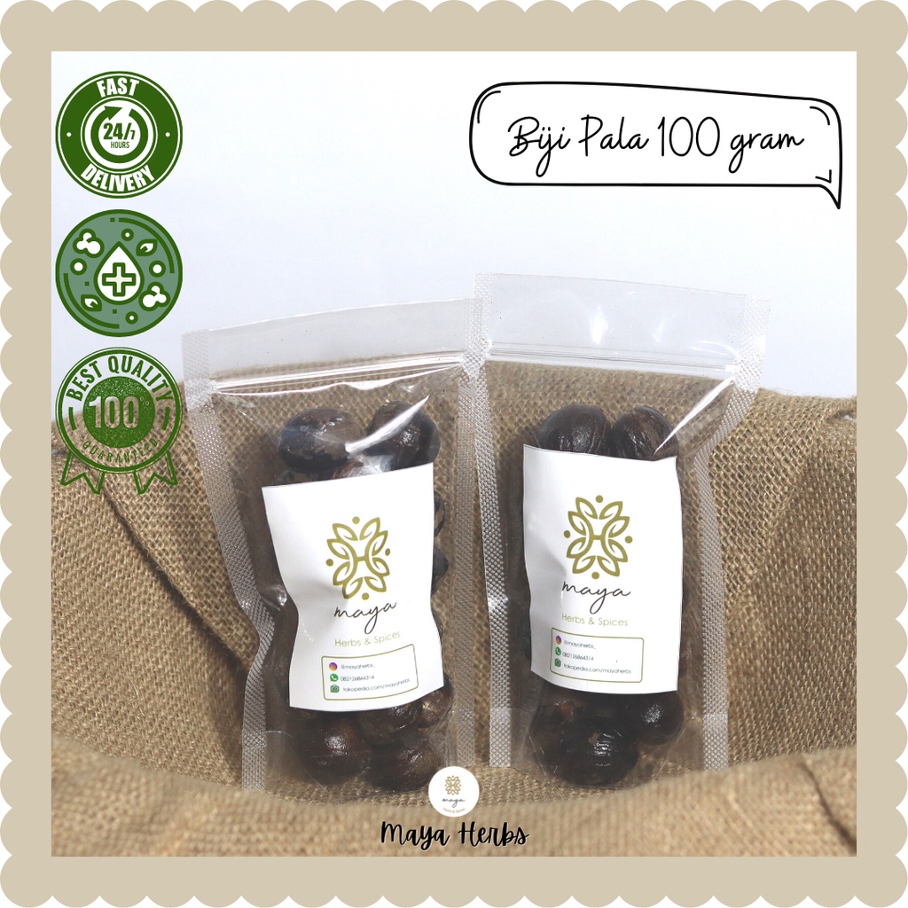 

Biji Pala Kering 100 gram (Myristica Fragrans)